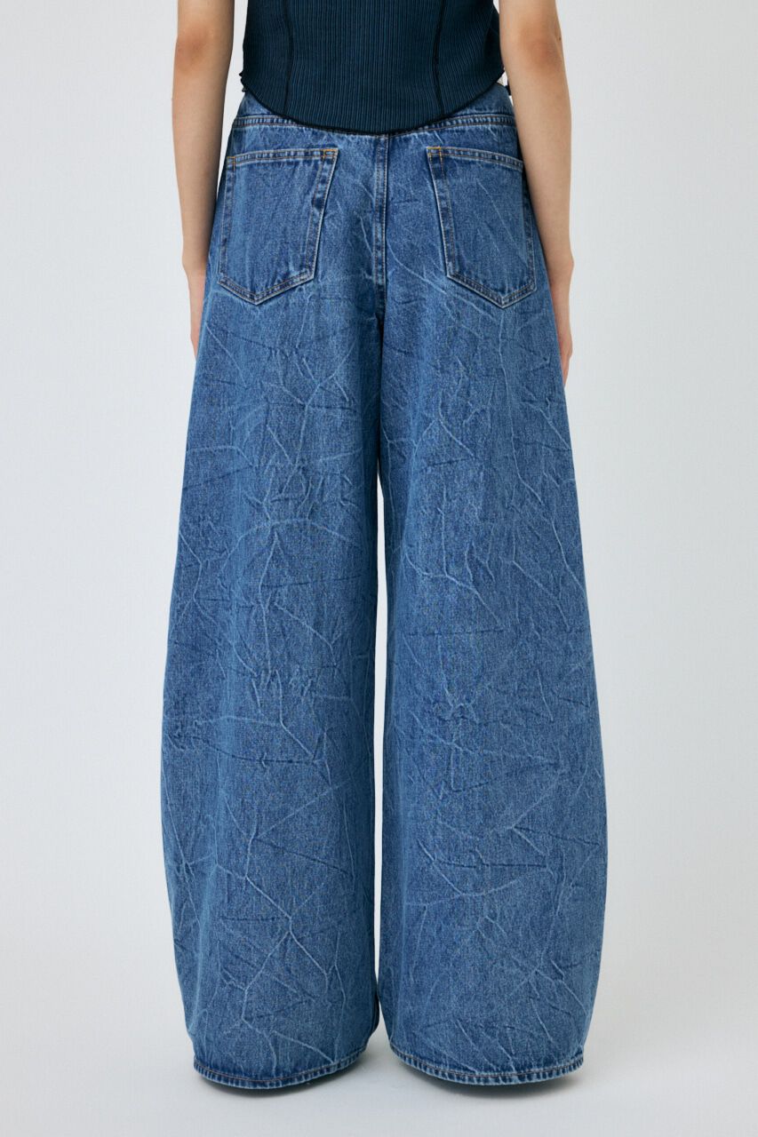 MOUSSY「WAVY TUCK BAGGY」|デニム|