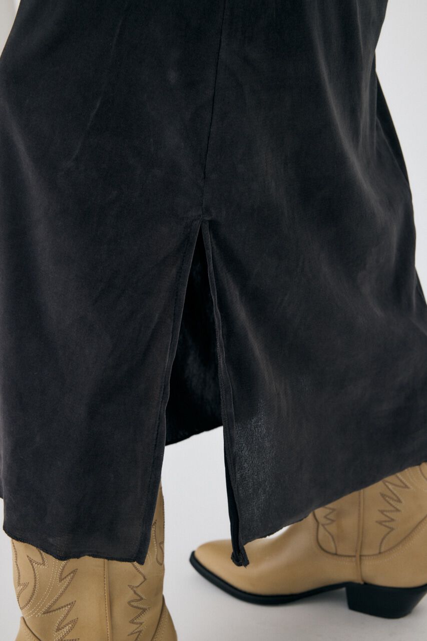 MOUSSY「VELVET GATHER ドレス」|ワンピース|