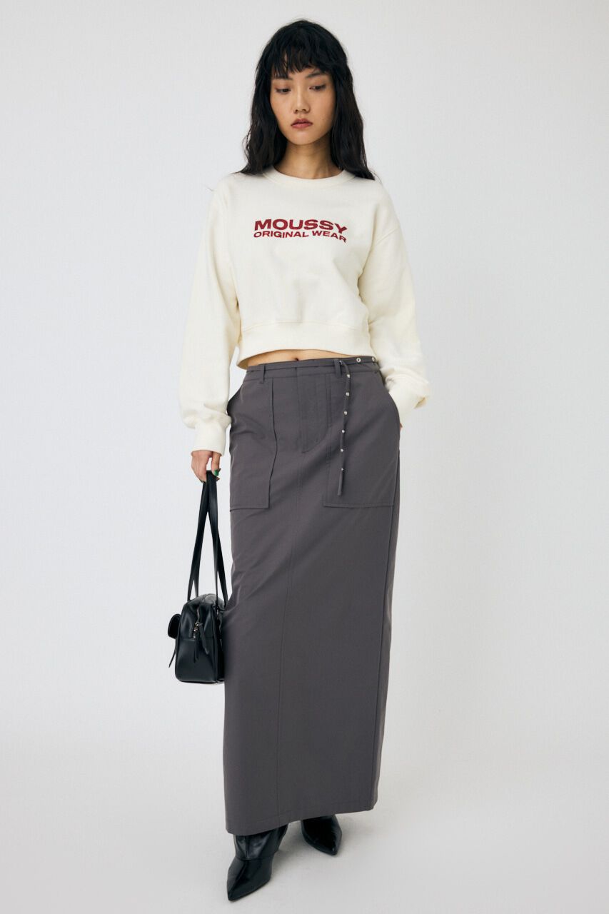 MOUSSY「STRETCH マキシスカート」|スカート|GRY