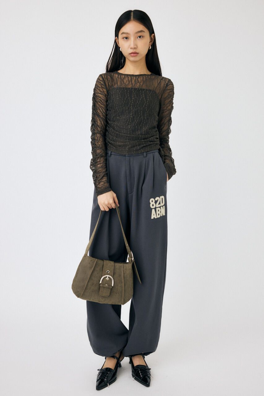 MOUSSY「SHIRRING レーストップス」|Tシャツ・カットソー|