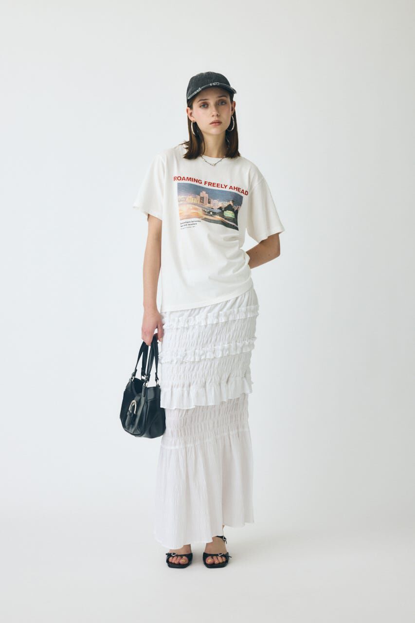 MOUSSY「SHIRRING LONG スカート」|スカート|