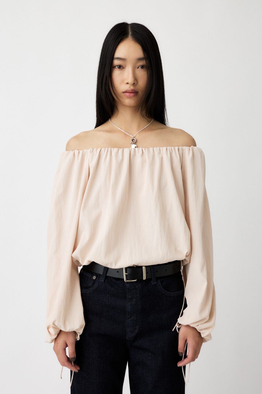 MOUSSY「OFF SHOULDER PUFFY ブラウス」|シャツ・ブラウス|