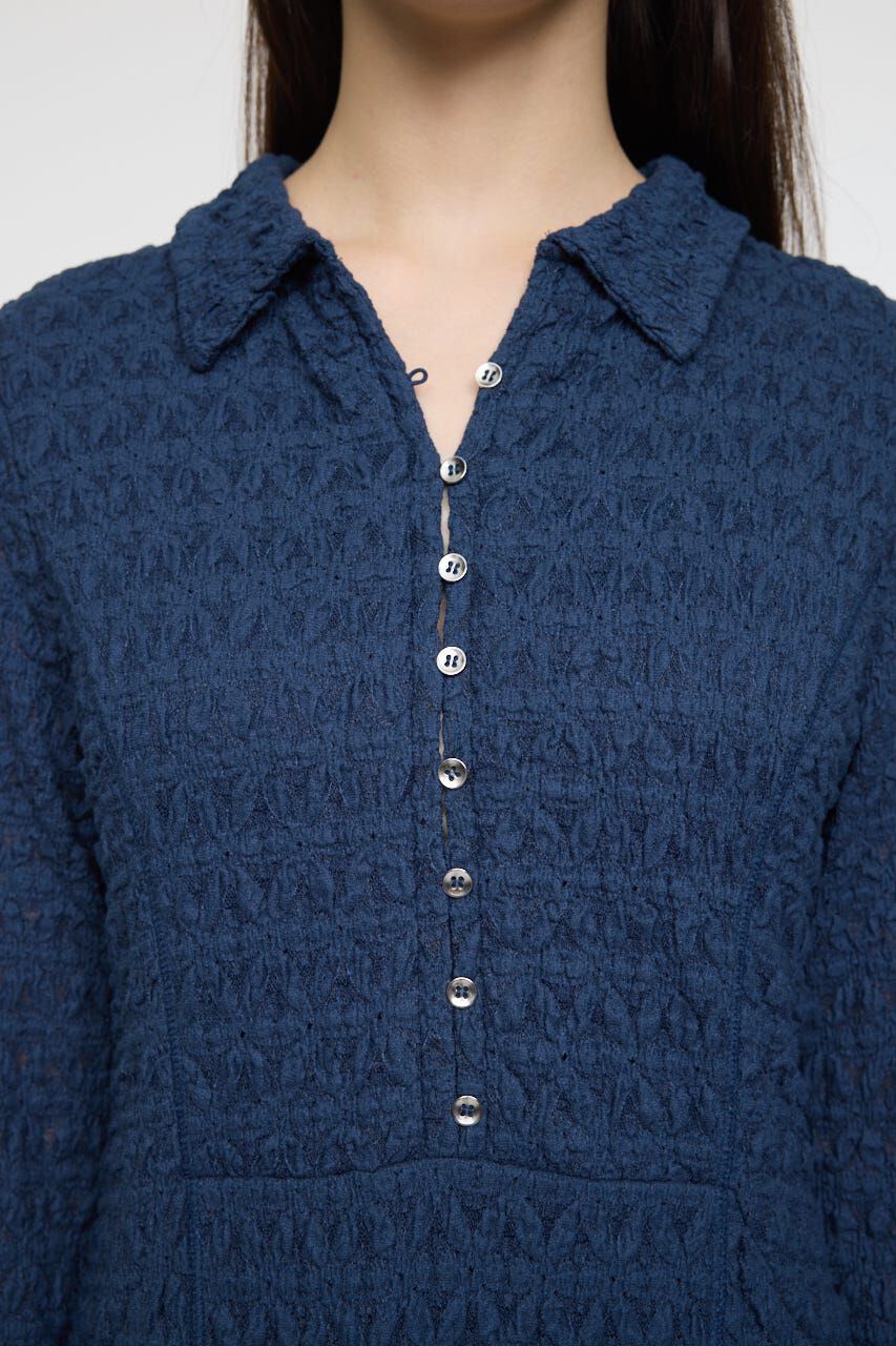 MOUSSY「L/S MERMAID LACE LONG ドレス」|ワンピース|