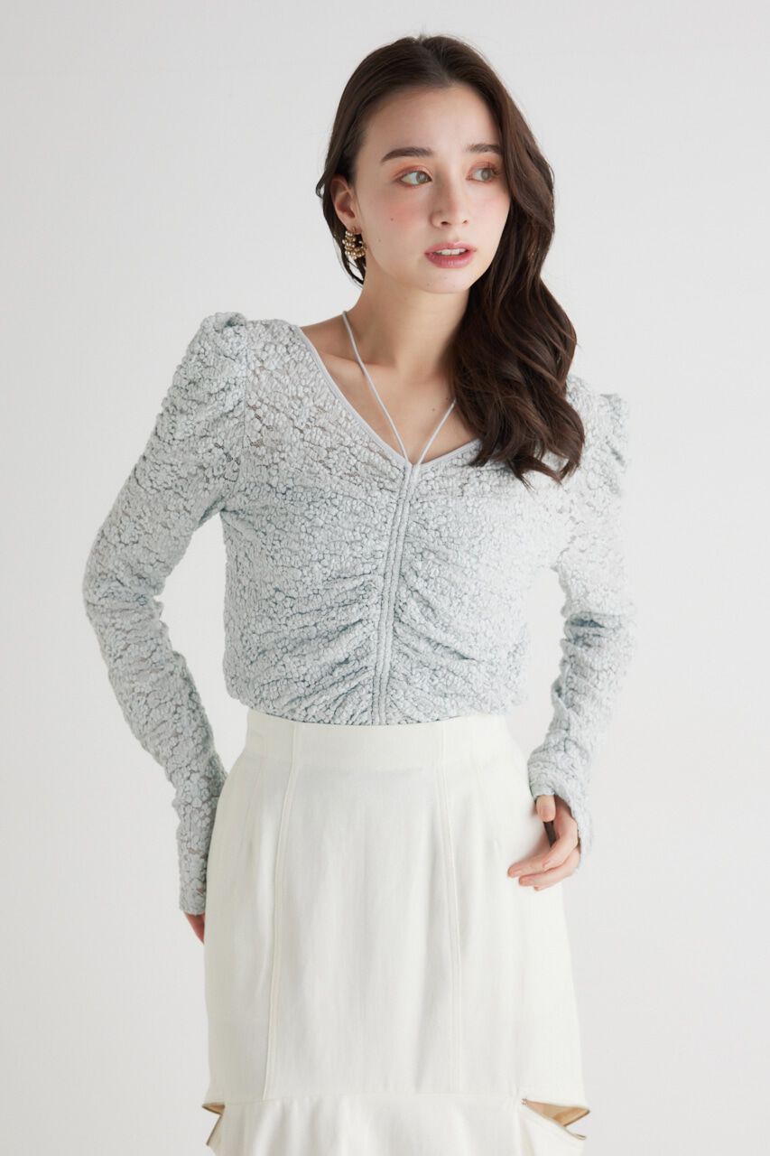 rienda「バンピーレースFIT TOP」|Tシャツ・カットソー|