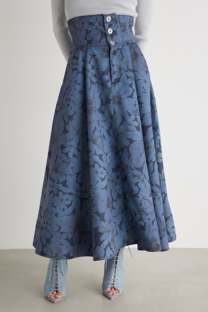 rienda「ターンBELTJ/Wフレア SK」|スカート|