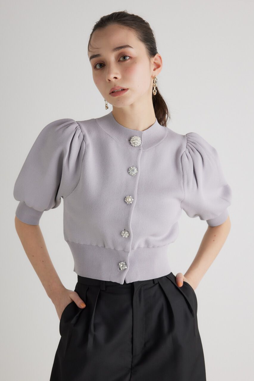 rienda「2WAYビジューKnit CD TOP」|ニット・セーター|L/GRY1