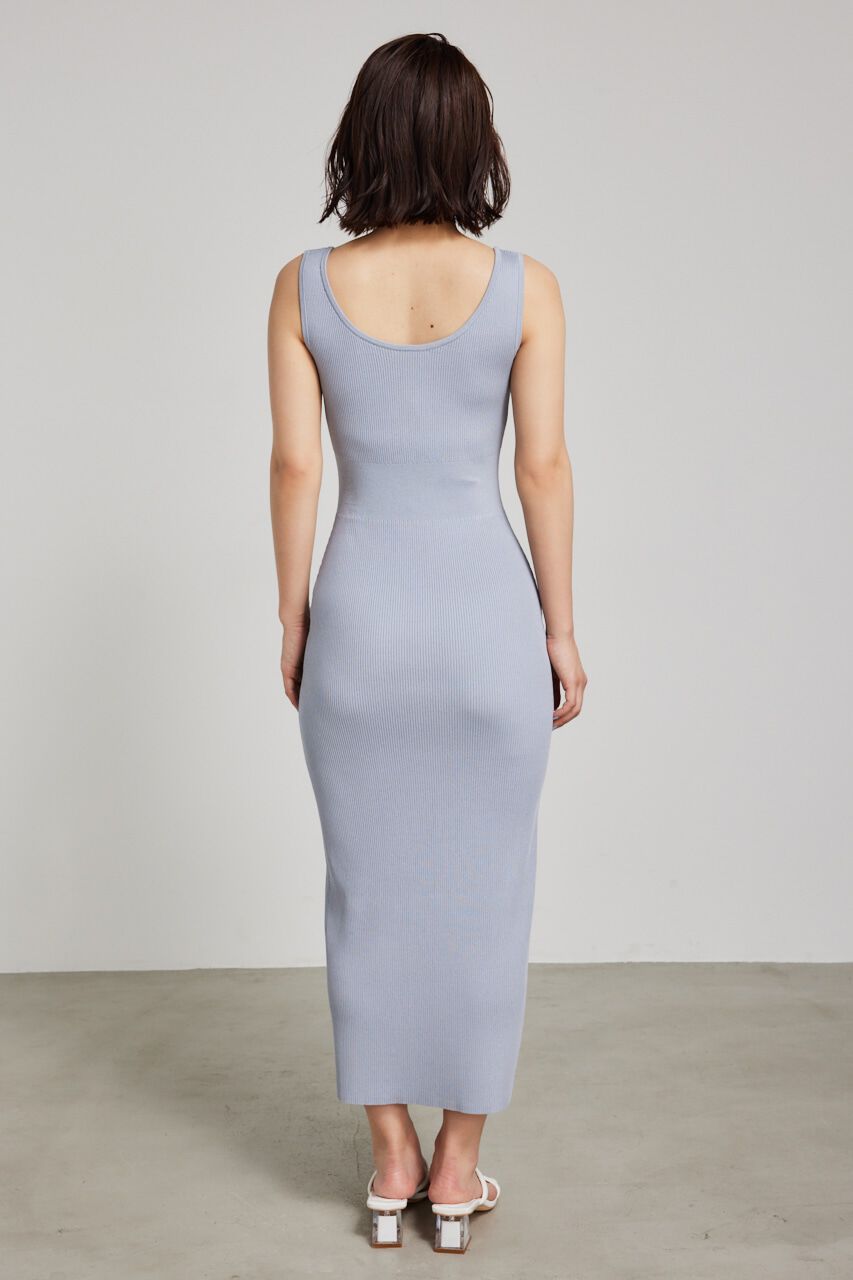 rienda「2WAY ZIPタイトknit OP」|ワンピース|