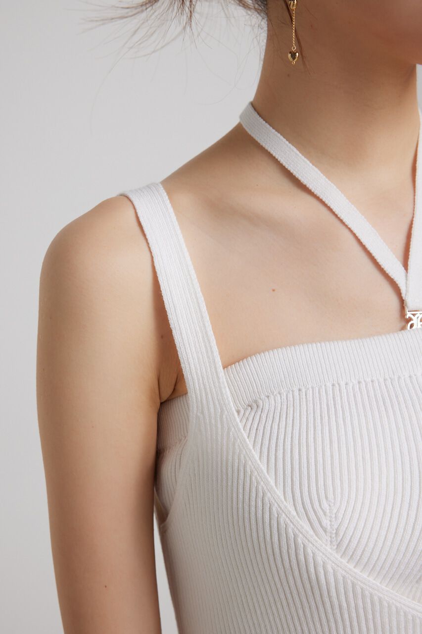 rienda「ベアSETサスペンダーKnit OP」|ワンピース|