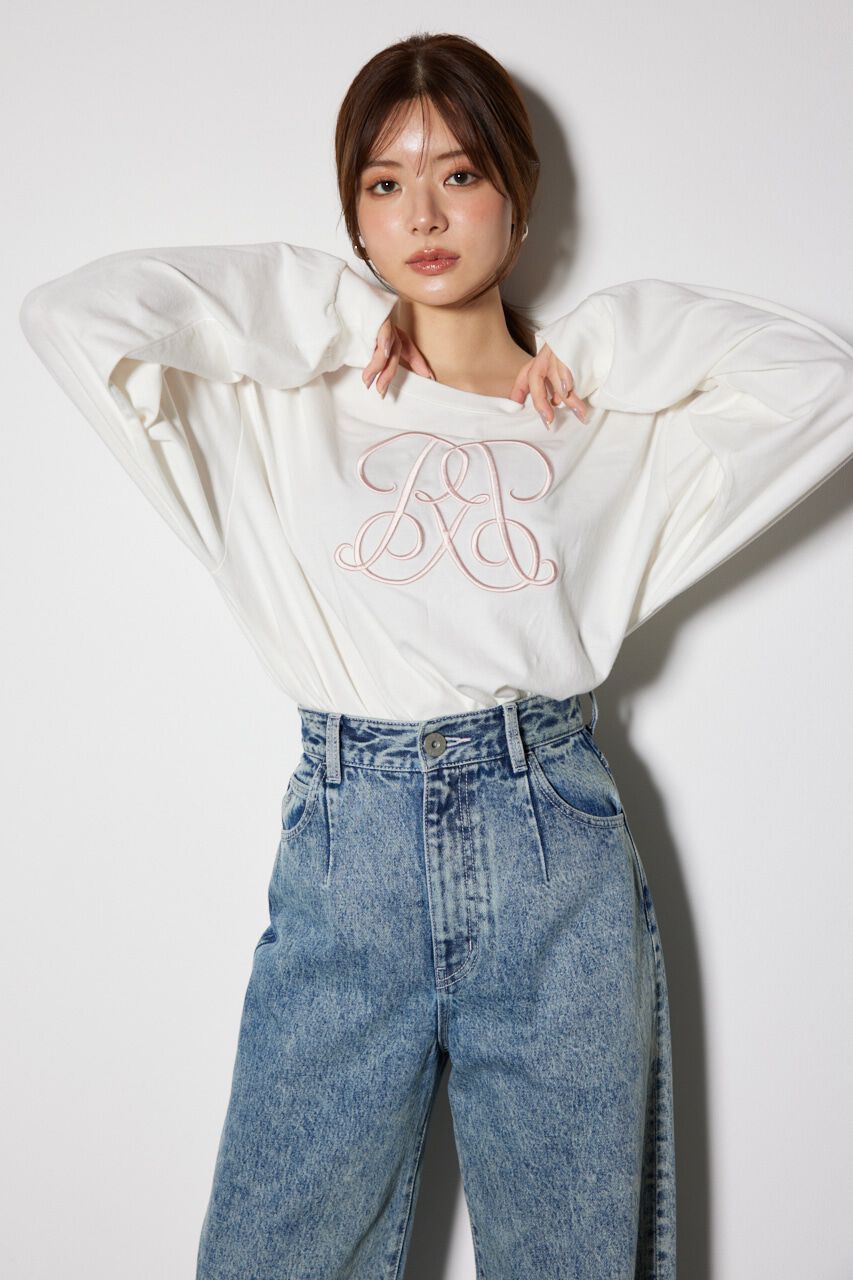 rienda「WRRロンクスリーブTシャツ」|Tシャツ・カットソー|