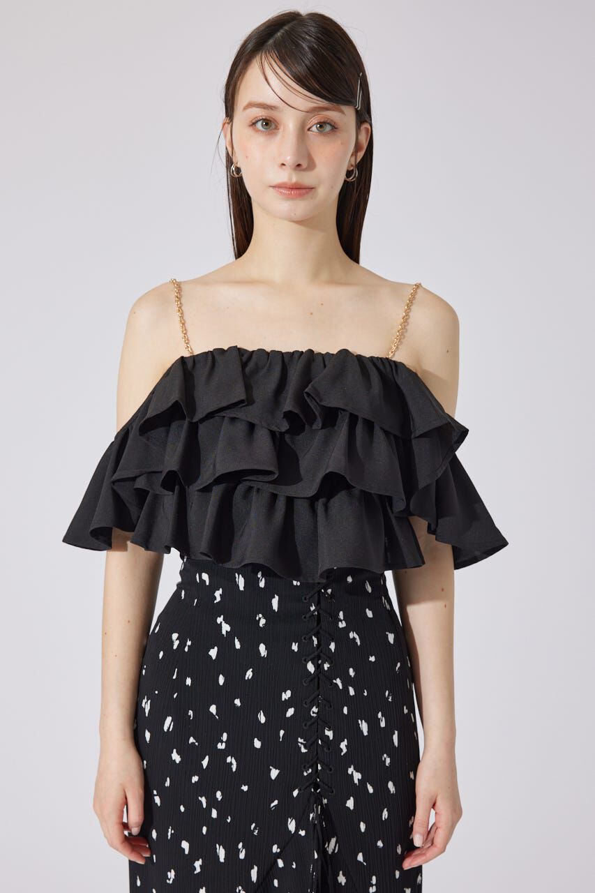 rienda「フリル2WAYオフショルブラウス」|シャツ・ブラウス|