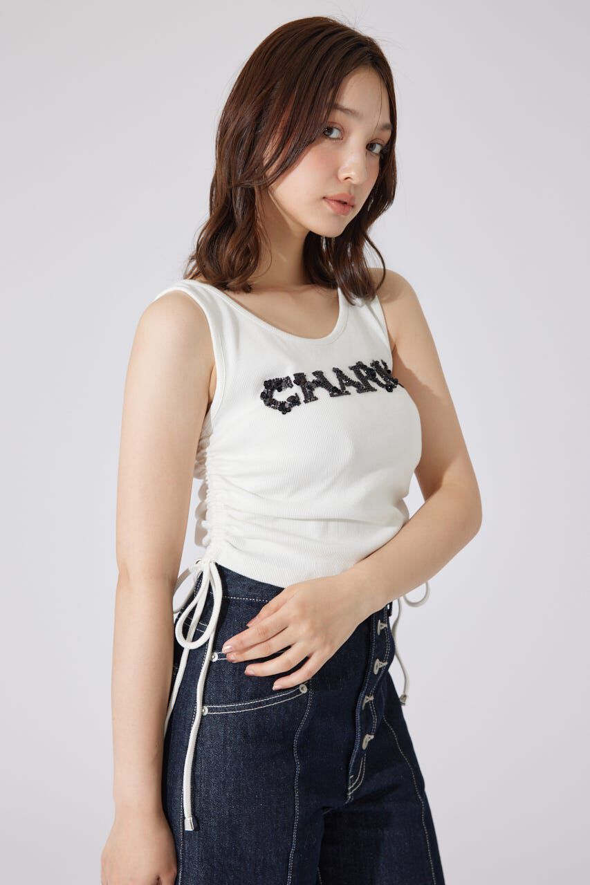 rienda「ビジュードロストタンクトップス」|タンクトップ|