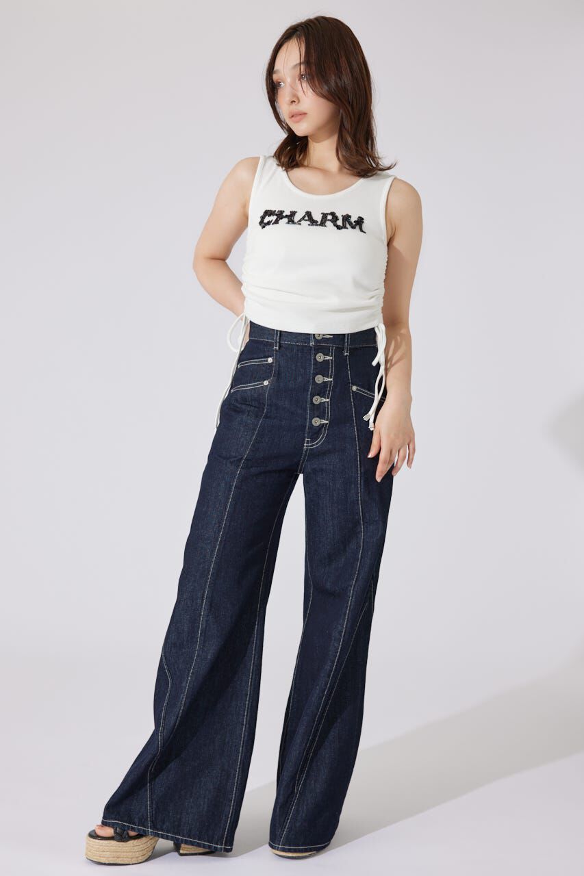 rienda「ビジュードロストタンクトップス」|タンクトップ|