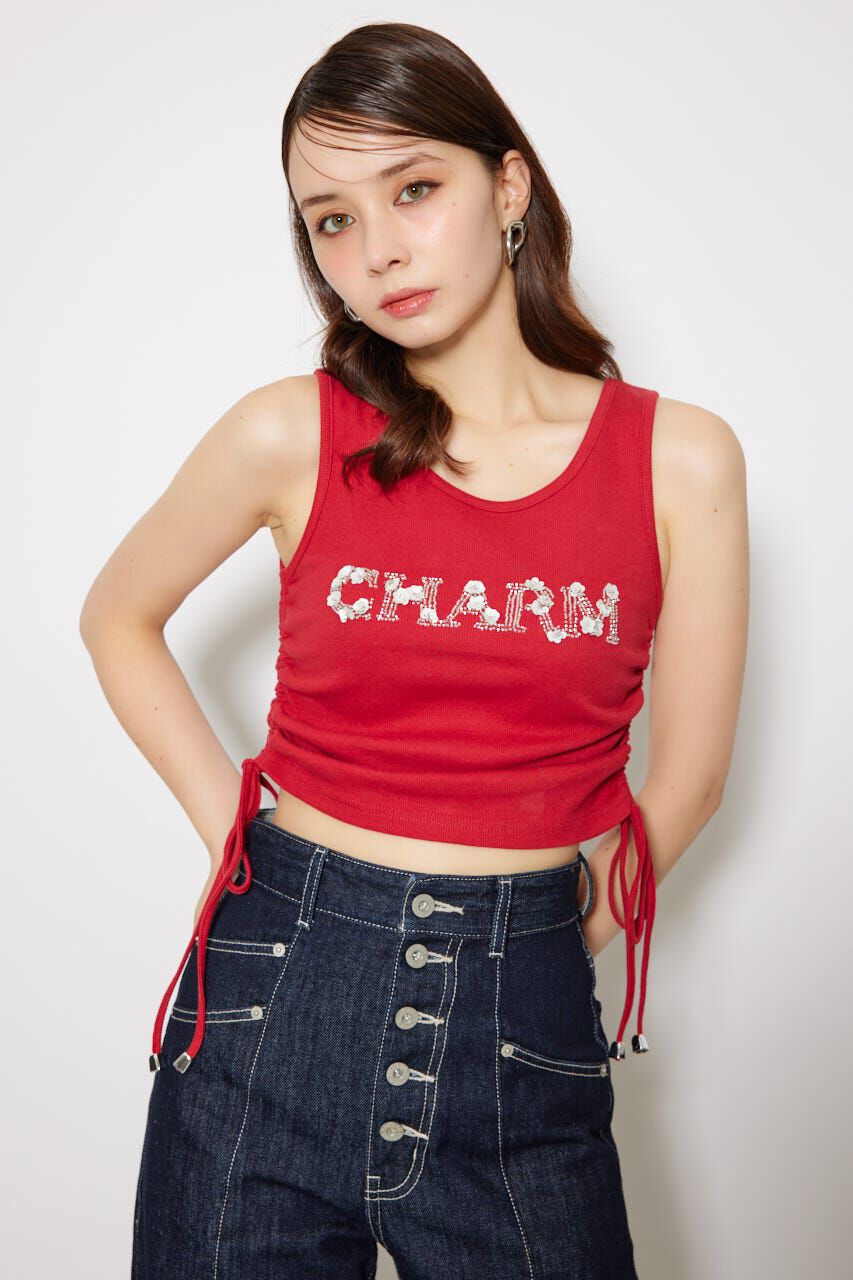 rienda「ビジュードロストタンクトップス」|タンクトップ|