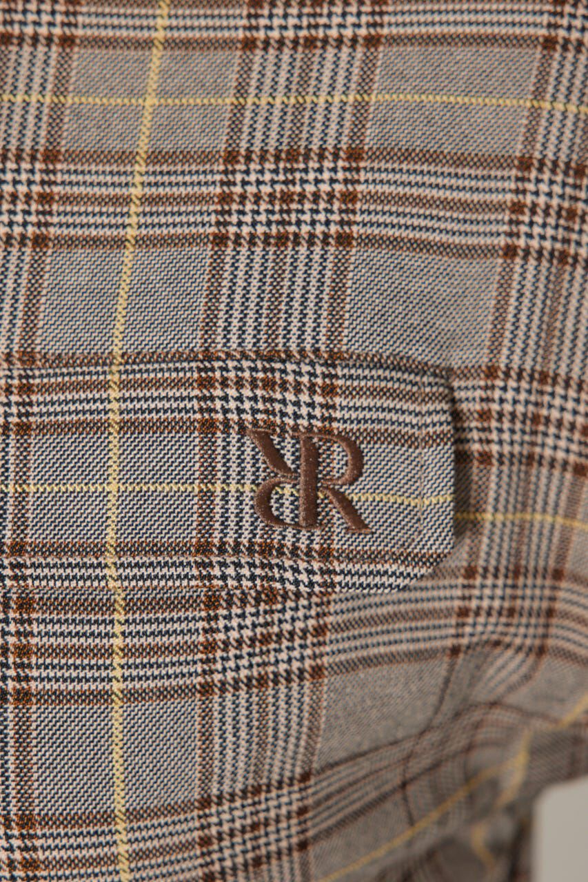 rienda「グレンチェックドロストワンピース」|ワンピース|