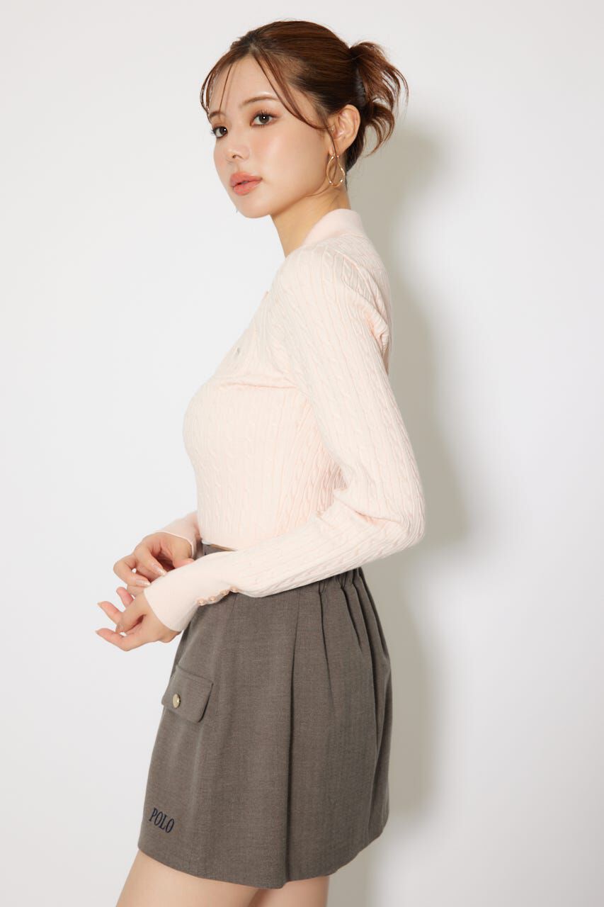 rienda「ケーブルニットトップス」|ニット・セーター|