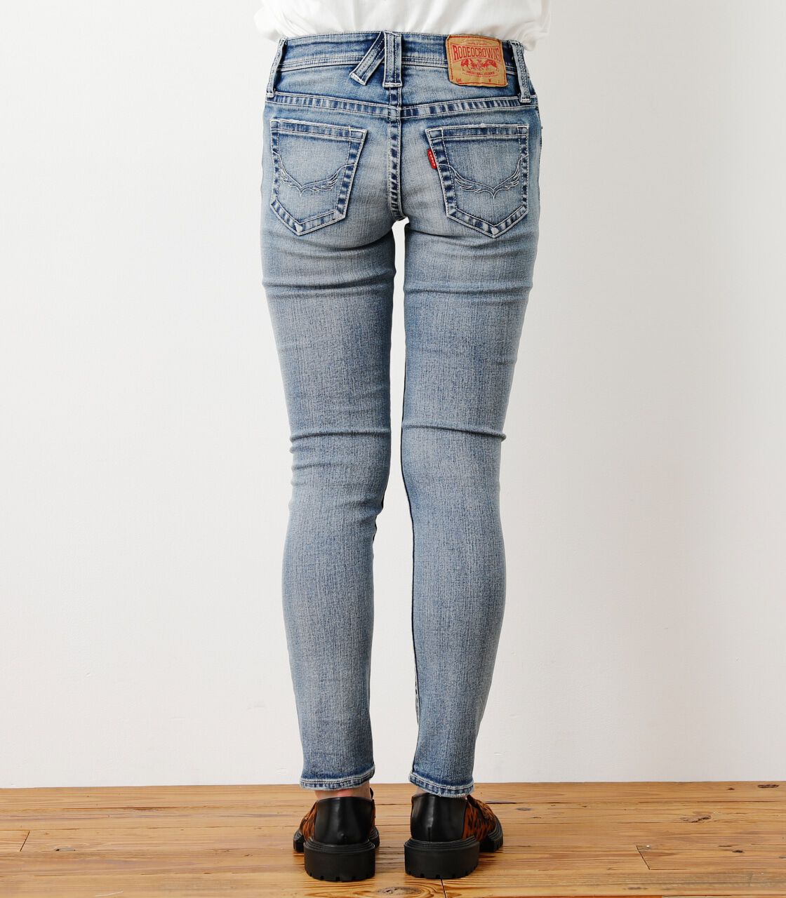 RODEO CROWNS「ADDICTIVE COOL クラッシュTYPE2スキニーL」|デニム|