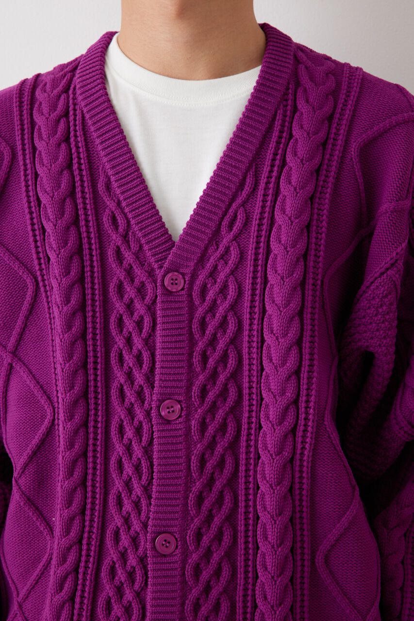 RODEO CROWNS「A-LIGHT KNIT ケーブルカーディガン」|カーディガン|