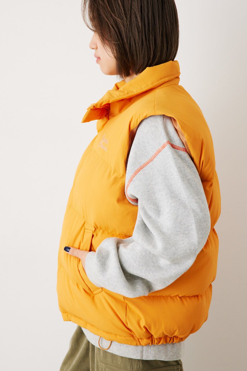 RODEO CROWNS「スタンドネック PUFF ベスト」|ダウンベスト・ベスト|