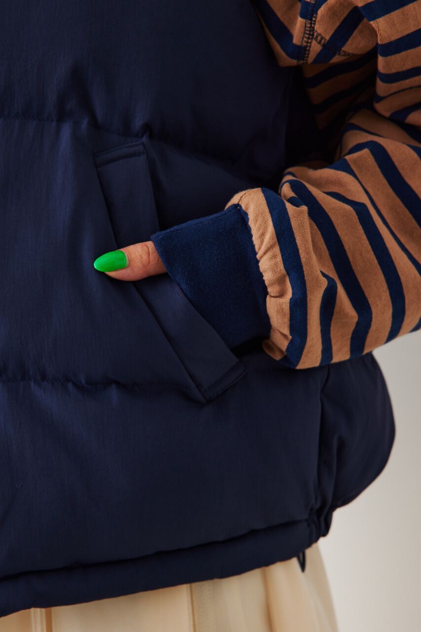 RODEO CROWNS「スタンドネック PUFF ベスト」|ダウンベスト・ベスト|