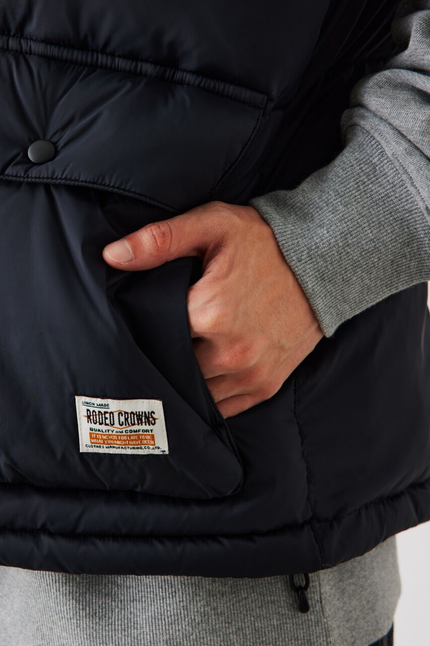 RODEO CROWNS「リバーシブル PUFF VEST」|ダウンベスト・ベスト|