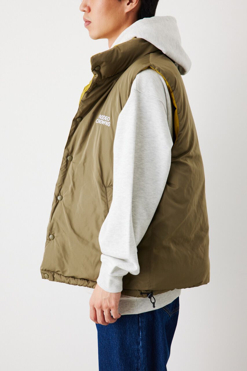 RODEO CROWNS「リバーシブル PUFF VEST」|ダウンベスト・ベスト|