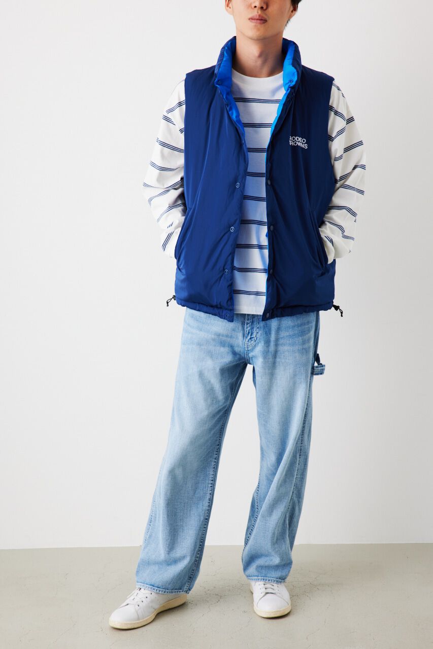 RODEO CROWNS「リバーシブル PUFF VEST」|ダウンベスト・ベスト|
