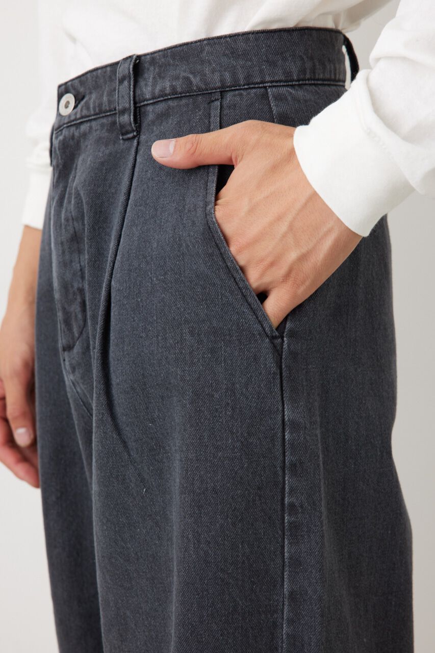 RODEO CROWNS「タックワイドデニム」|デニム|