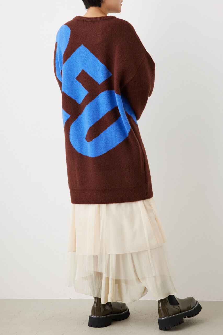 RODEO CROWNS「ブークレビッグロゴニットワンピース」|ワンピース|BRN