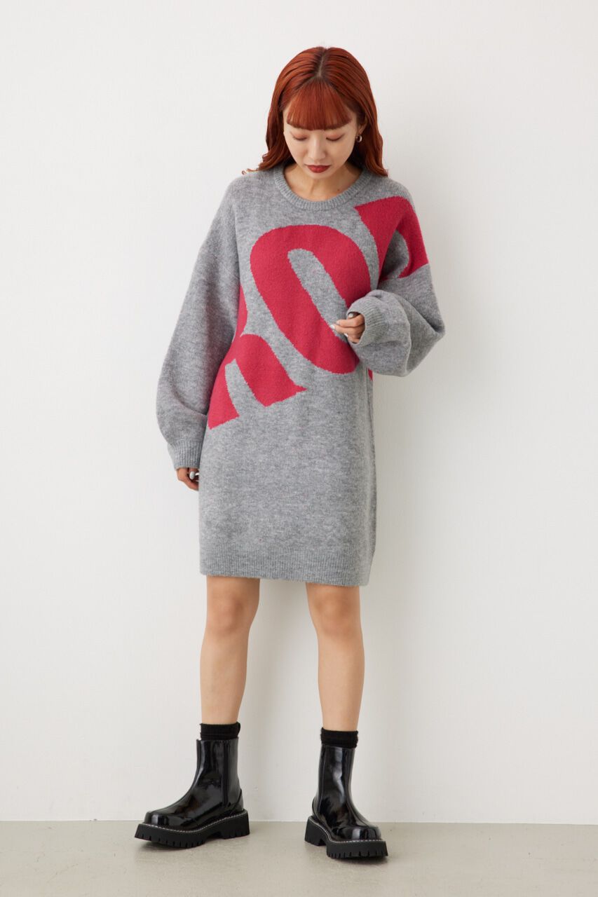 RODEO CROWNS「ブークレビッグロゴニットワンピース」|ワンピース|T.GRY