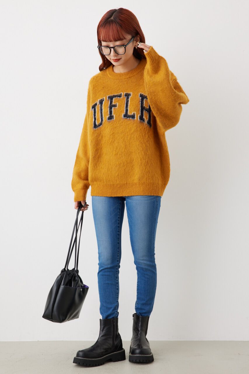 RODEO CROWNS「シャギーカレッジニットトップス」|ニット・セーター|