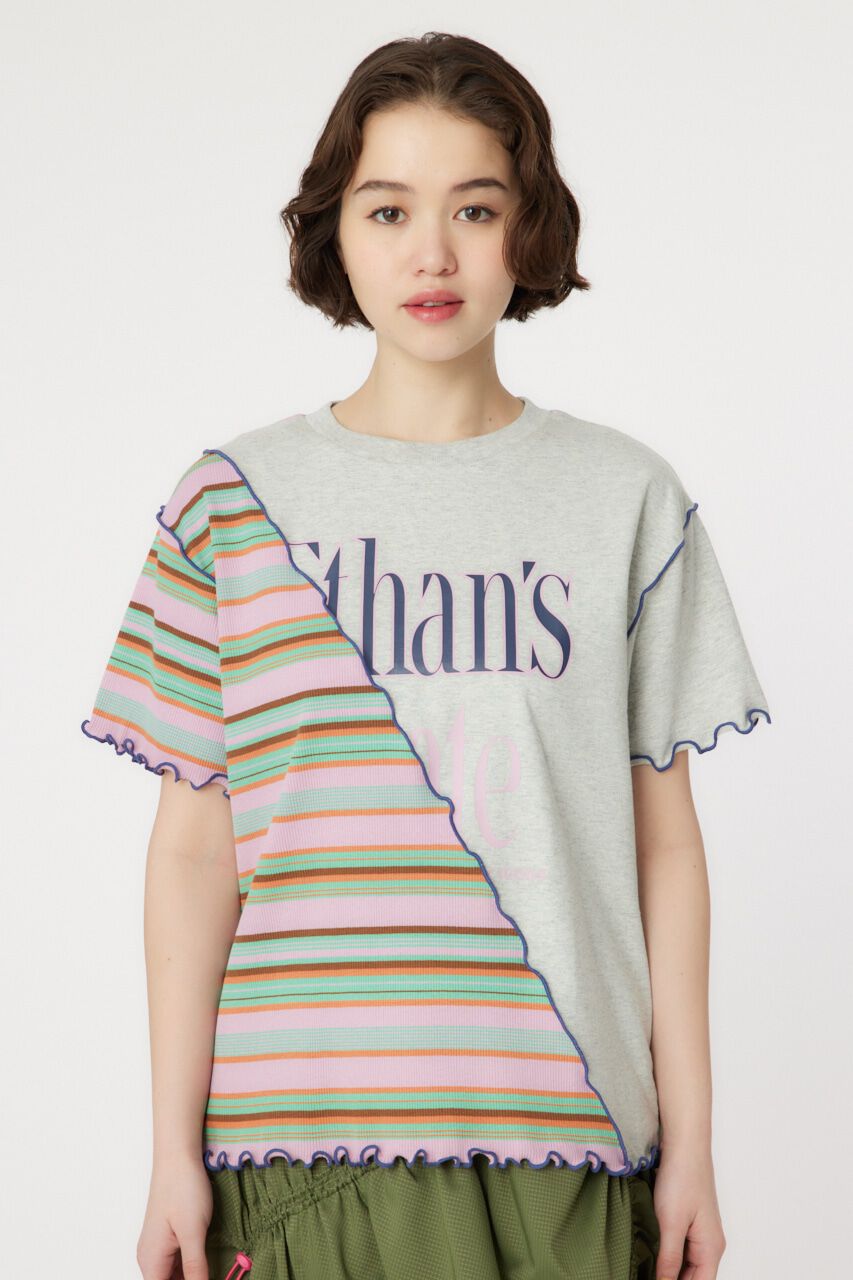 RODEO CROWNS「マルチボーダードッキングTシャツ」|Tシャツ・カットソー|