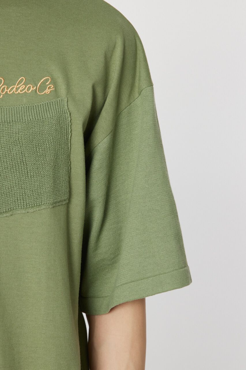 RODEO CROWNS「メンズドッキングロゴニットTシャツ」|ニット・セーター|