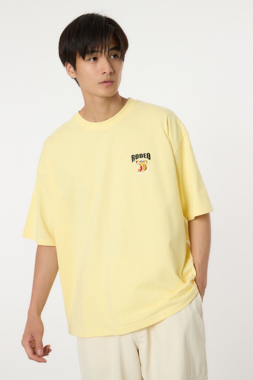 RODEO CROWNS「バックパッチワークイラストTシャツ」|Tシャツ・カットソー|L/YEL1