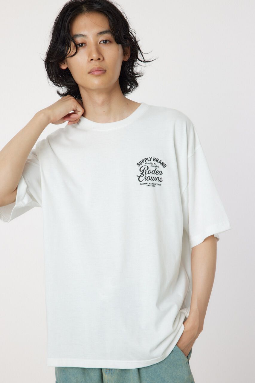 RODEO CROWNS「コーデュロイレーベルTシャツ」|Tシャツ・カットソー|