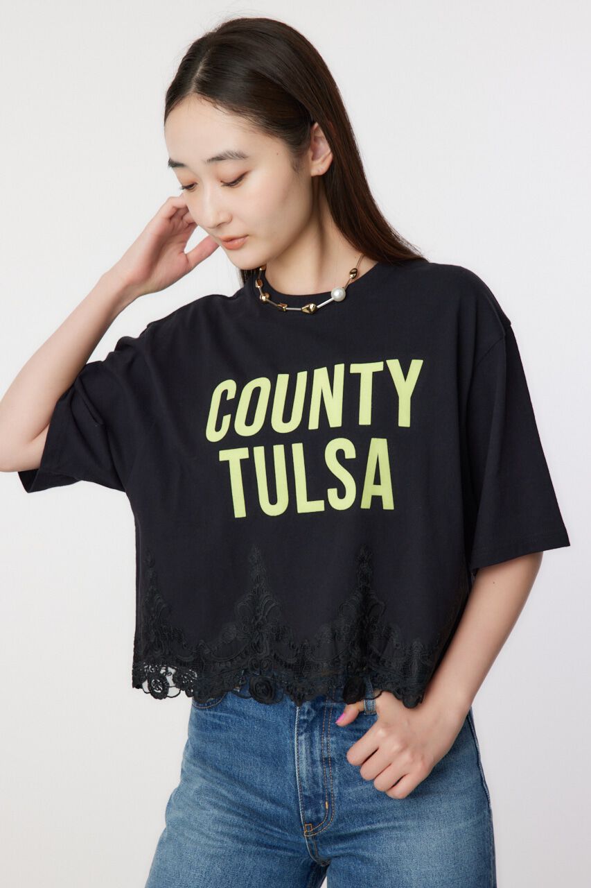 RODEO CROWNS「ヘムレーストップス」|Tシャツ・カットソー|BLK