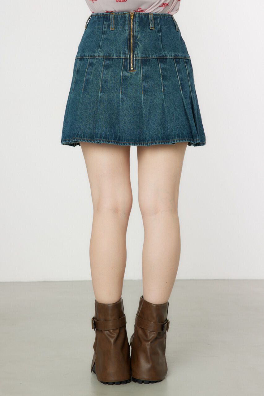 RODEO CROWNS「デニムプリーツミニスカート」|スカート|