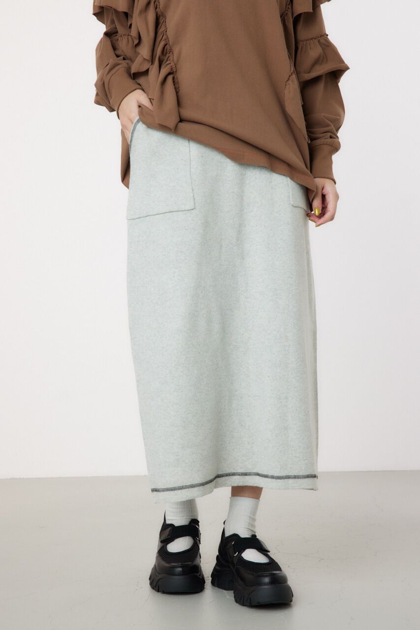 RODEO CROWNS「スウェットライクカラーステッチニットスカート」|その他|