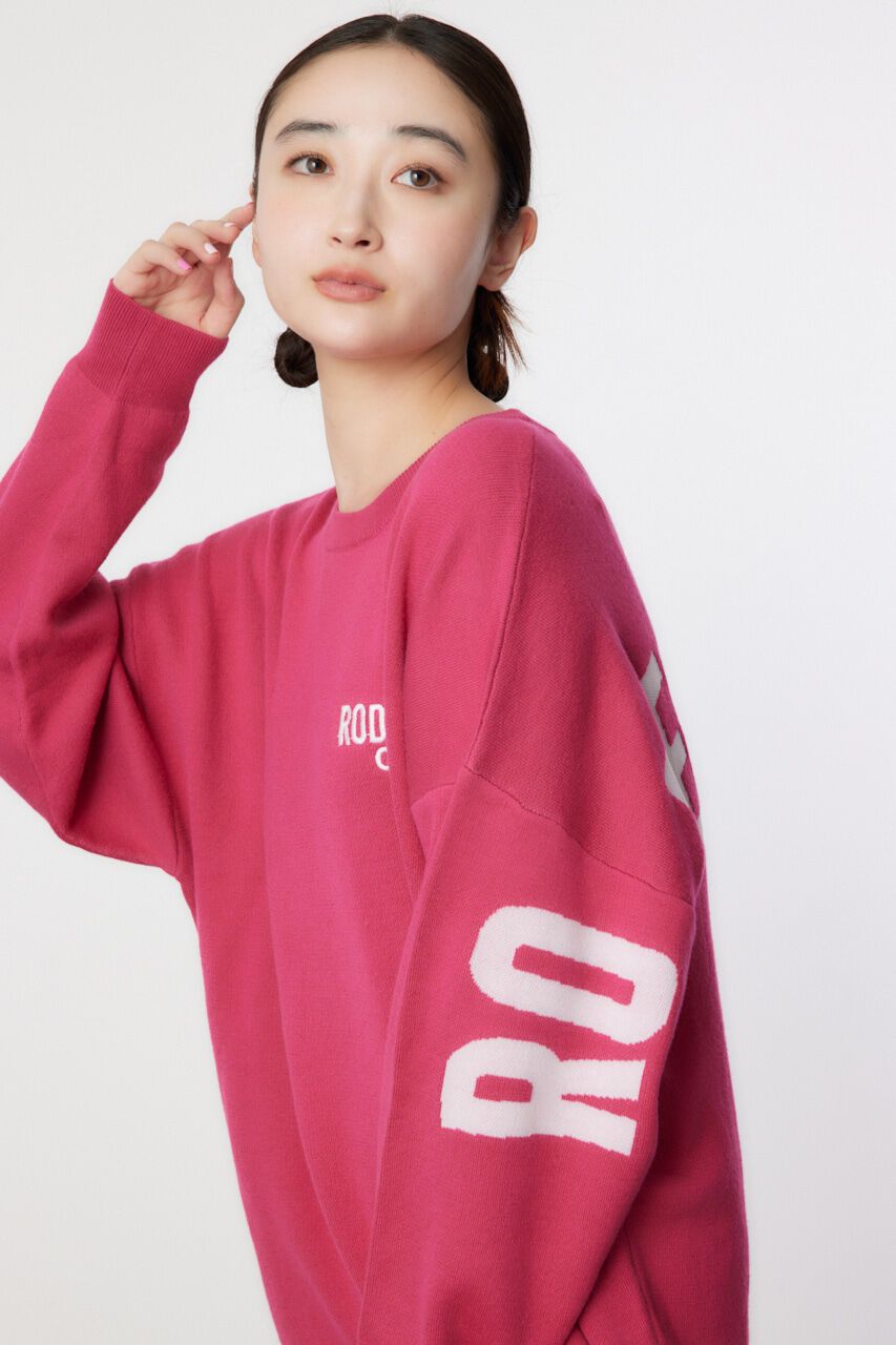 RODEO CROWNS「スウェットライクロゴニットワンピース」|ワンピース|