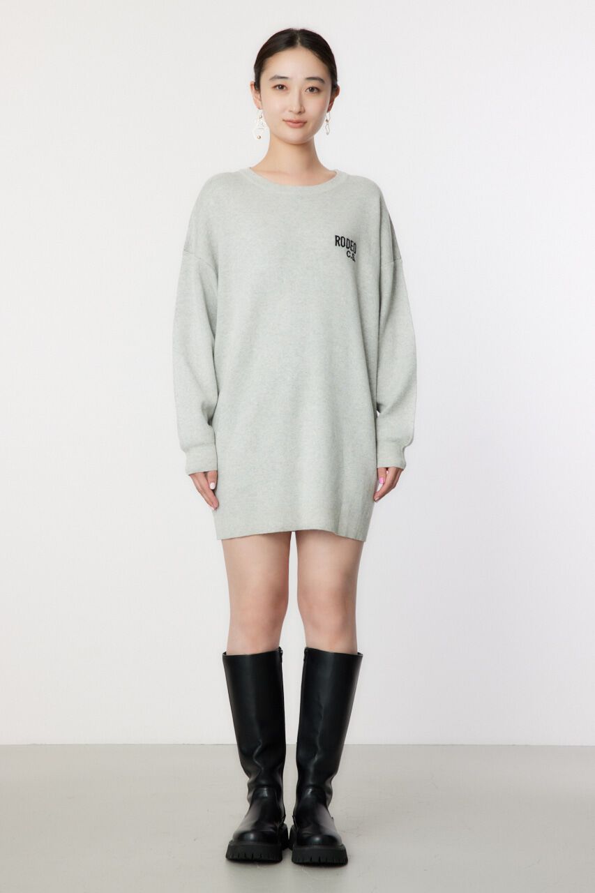 RODEO CROWNS「スウェットライクロゴニットワンピース」|ワンピース|