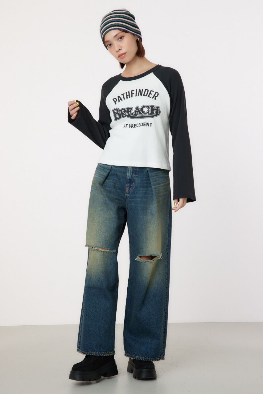 RODEO CROWNS「Breachラグランリブ ロングTシャツ」|Tシャツ・カットソー|
