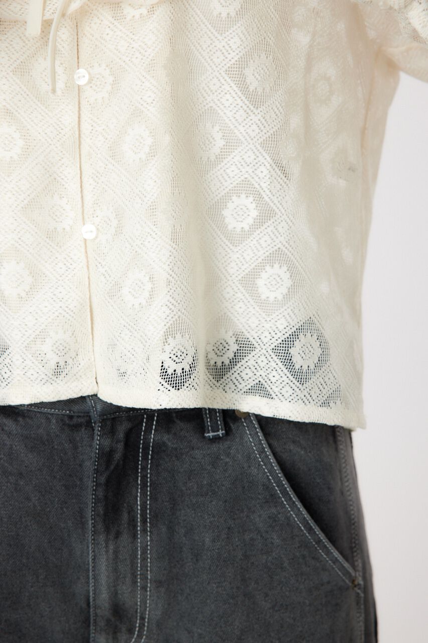 RODEO CROWNS「ラッフルレースボレロ」|シャツ・ブラウス|