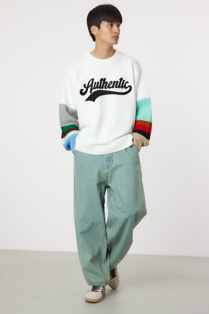 RODEO CROWNS「border sleeve ニット」|ニット・セーター|