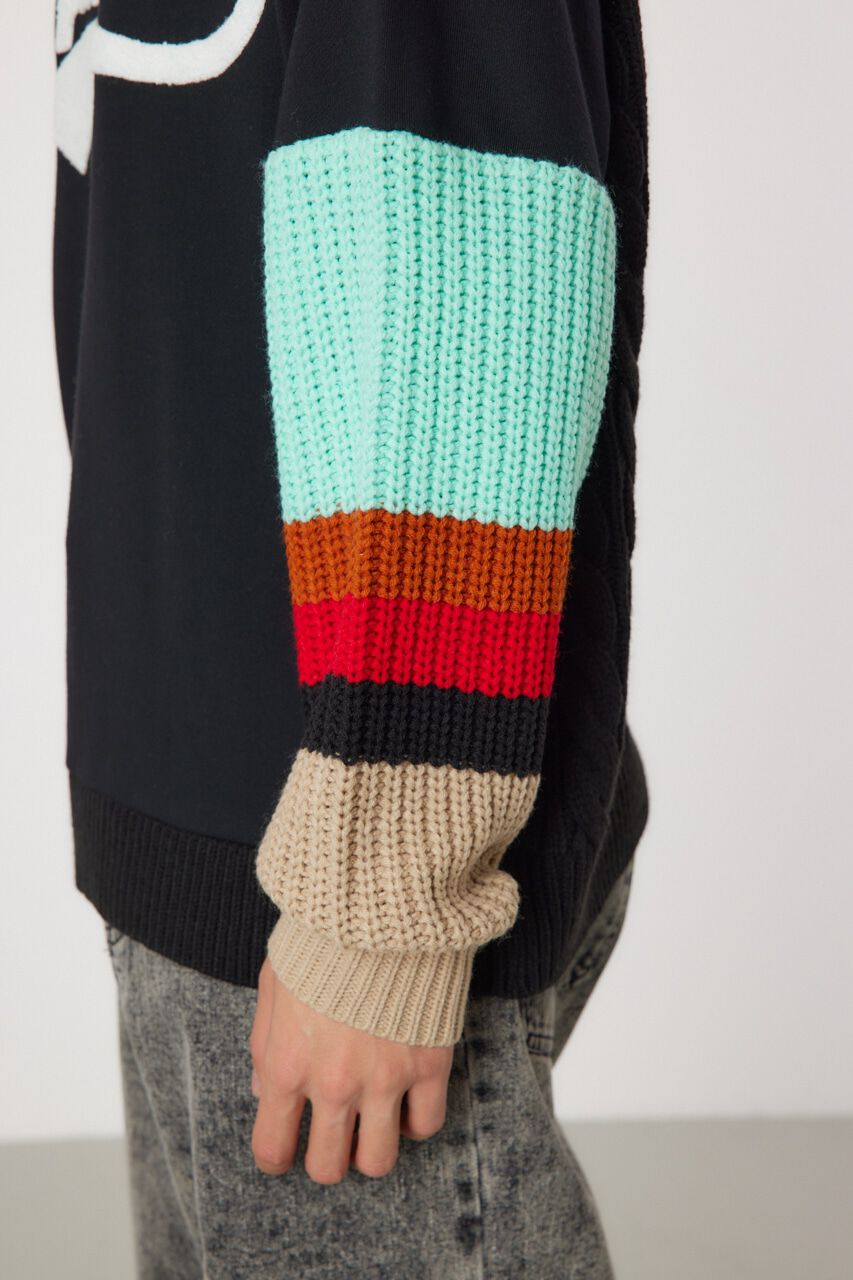 RODEO CROWNS「border sleeve ニット」|ニット・セーター|