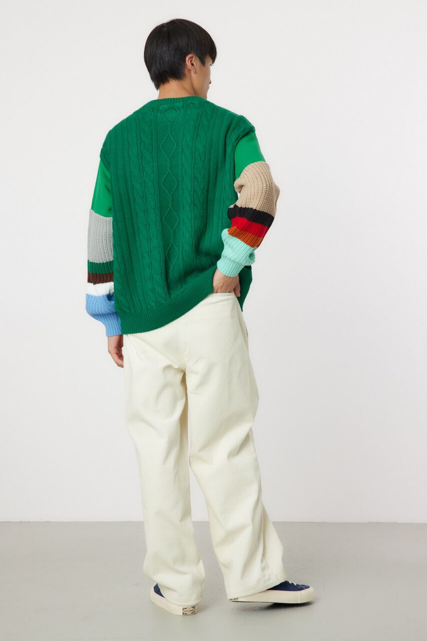 RODEO CROWNS「border sleeve ニット」|ニット・セーター|