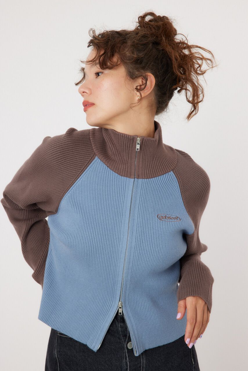 RODEO CROWNS「ラグランドライバーズニット」|ニット・セーター|柄BRN5