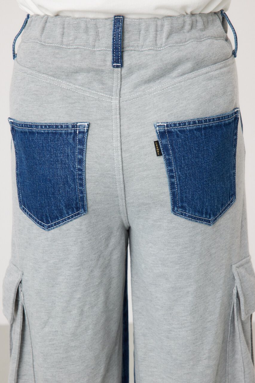 RODEO CROWNS「デニムコンビカーゴパンツ」|デニム|