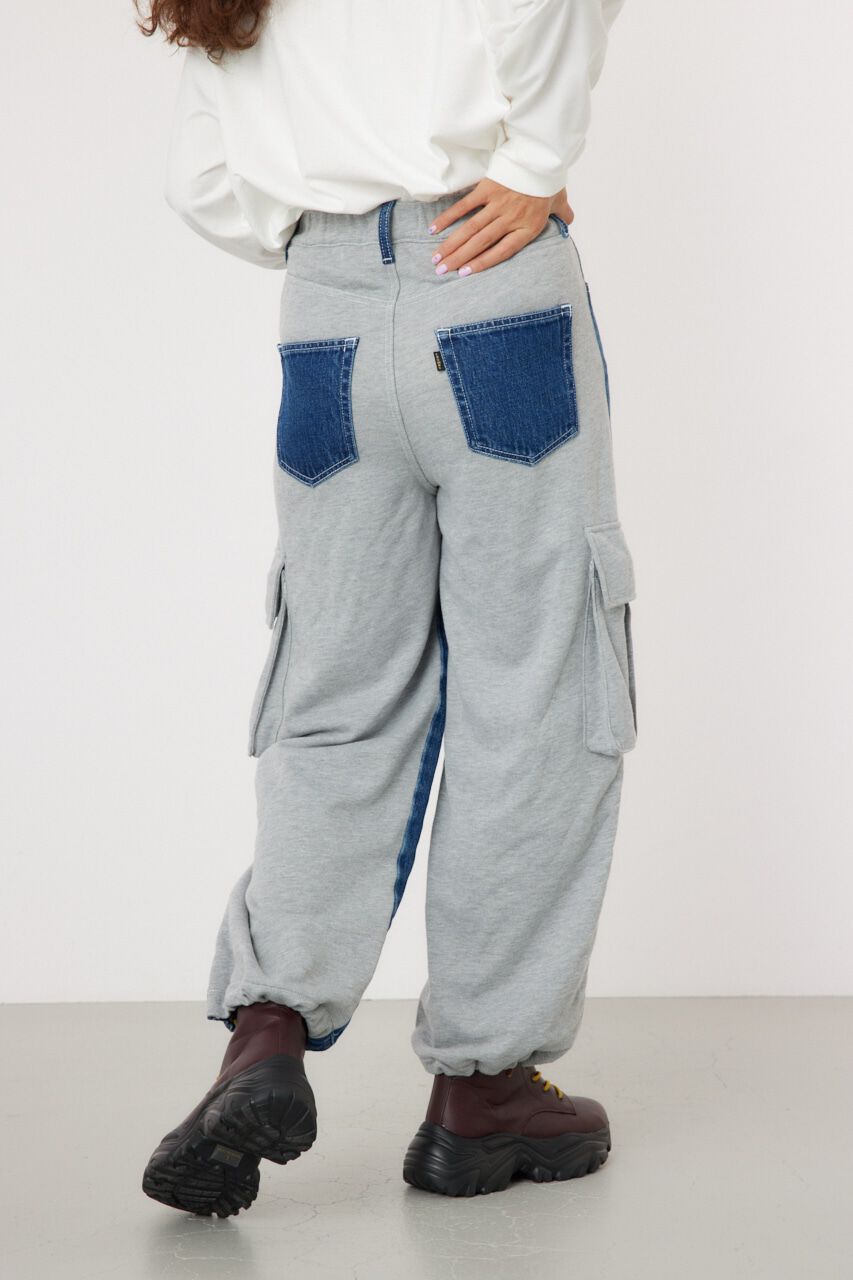 RODEO CROWNS「デニムコンビカーゴパンツ」|デニム|