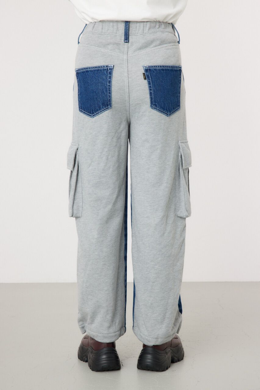 RODEO CROWNS「デニムコンビカーゴパンツ」|デニム|