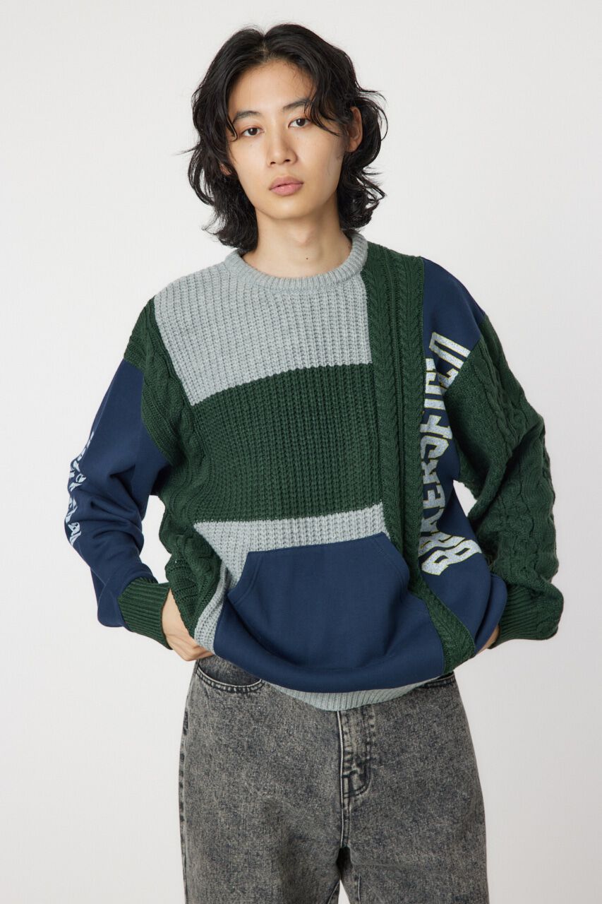 RODEO CROWNS「ニットカスタムcollegeトップス」|ニット・セーター|