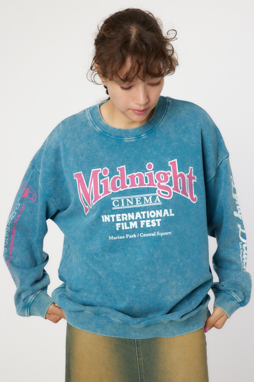 RODEO CROWNS「M.C.ヴィンテージ加工スウェットトップス」|パーカー|BLU
